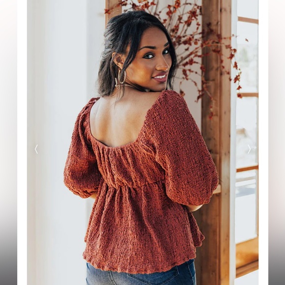 NWT Shop Impressions On My Way To You In Aurora Red Top Small - Picture 3 of 6